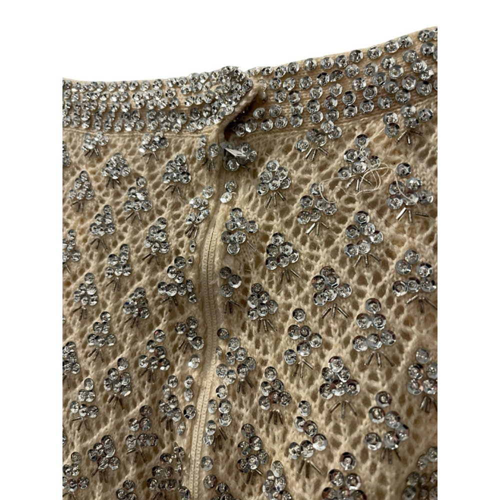 Vintage 1950's Sequins Top And Skirt Set Made In Hong Kong Size Small Cocktail - Picture 10 of 15